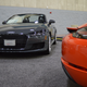 Audit TT, and the back of the Porsche Coxster (718 Cayman)